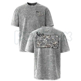 Deer & Mallard Duck Camo T-Shirt – Retro Wildlife Hunting Graphic Tee, Vintage Washed Lightweight Cotton Outdoor Unisex Top