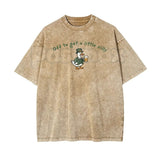 Off To Get A Little Silly Vintage Washed T-Shirt – St. Patrick’s Day Shamrock Graphic Tee
