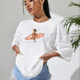 Vintage Curious George Surfing T-Shirt – Retro Hang Ten Graphic Tee