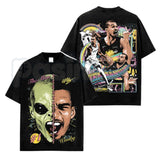 Victor Wembanyama VW1 T-Shirt – Premium Cotton San Antonio Basketball Graphic Tee, Vintage Washed Alien French Prodigy Streetwear