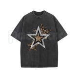 Outing Street Tee Unisex Acid Wash T-Shirt – Retro Urban Streetwear Graphic Top, Vintage Faded Lightweight Cotton Casual Tee
