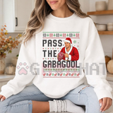 Pass the Gabagool Sopranos Inspired Christmas Fleece Sweatshirt
