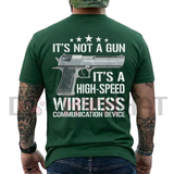 "High-Speed Wireless Communication" Funny Tactical Graphic T-Shirt