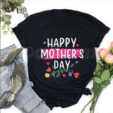 Happy Mother's Day 2025 Keepsake T-Shirt – Special 2025 For Mom Gift Idea Tee, Premium 100% Cotton Floral Celebration Top, Soft Lived-In Heavyweight Best Mom Graphic Shirt, Made in USA