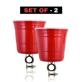 Red Bicycle Handlebar Cup Holder