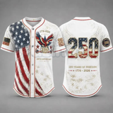 America 250th Anniversary Baseball Jersey – USA 1776–2026 Semiquincentennial Patriotic Shirt