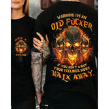 "Gen X: I’m an Old Fucker" Custom Year Skull T-Shirt – Retro Rebellion Aging with Attitude Unisex Graphic Tee