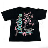 The Vintage Arizona Green Tea Cherry Blossom Shirt – Retro Y2K Aesthetic Graphic Tee, Pastel 90s Sakura Mint Unisex Classic Cotton Shirt