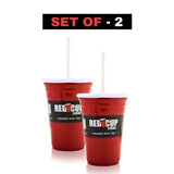 Reusable Party Cups & Lids w/ Straws – 24oz