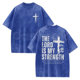 Jesus Gym Shirt – Retro Christian Pump Cover Weightlifting Graphic Tee, Vintage Washed Faith Apparel Lightweight Cotton Activewear Top