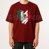 Mexico City Mexican Flag Heart T-Shirt – CDMX Heart Graphic Tee, Cute Mexico Pride Heritage Gift Unisex Shirt