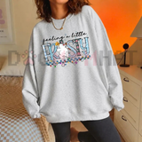 Feeling A Little Frosty Cute Snowman Christmas Fleece Sweatshirt