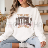 Sassy Animal Print Sarcasm Pullover – Leopard Pattern Funny Mom Statement Sweatshirt