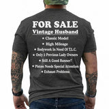 "Vintage Husband For Sale" T-Shirt – Funny Marriage Retro Graphic Tee