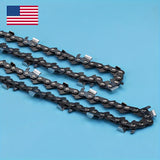 2pcs Hipa 20" Full Chisel Saw Chain For Echo CS590 Timberwolf Chainsaws