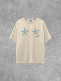 Underground Original Design: Starfish Bra, Beachin' Summer Lightweight M&O Cotton TShirt
