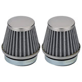 2pcs Hipa 54mm Air Filters Chrome Cone for Suzuki GS1000 GS750 GT550 GS700 GS850 Kawasaki Yamaha Honda