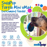 Turtle eMat-Mini Lick Mat with Suction Cups - Small Dogs & Cats | USA
