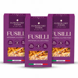 Flower Chef Foods Artisanal Gluten Free Pasta – High Protein Fusilli Pasta - (Pack of 3)