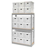 Global Industrial™ Record Storage Open With Boxes 42Wx15Dx60H - Gray