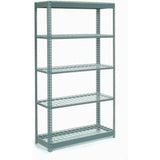 Global Industrial 5 Shelf Standard Duty Boltless Shelving Starter 48Wx12Dx60H Wire Deck Usa