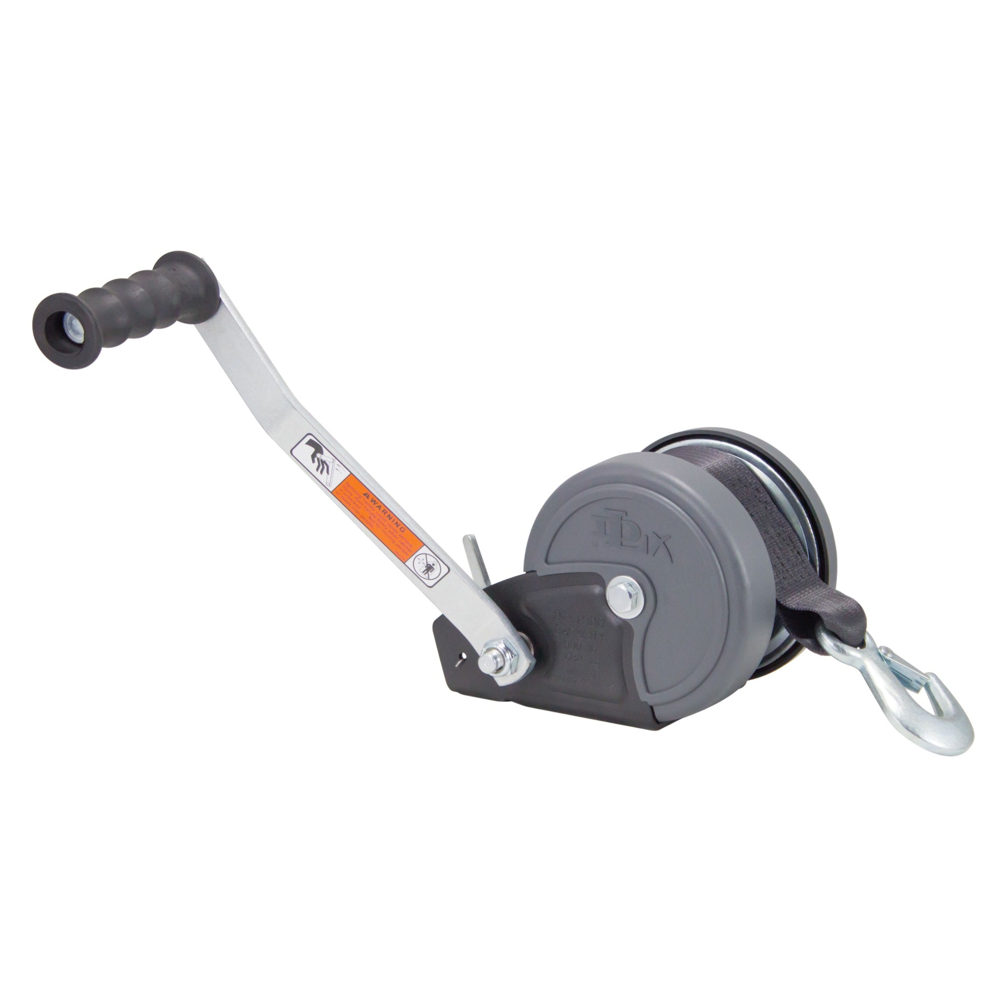 Dutton-Lainson Dlx1500 Trailer Winch With Strap - 9.5 Handle, 1500 Lb.