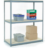 Global Industrial 3 Shelf Heavy Duty Boltless Shelving Starter 60Wx36Dx96H Wood Deck Usa