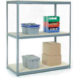 Global Industrial 3 Shelf Standard Duty Boltless Shelving Starter 96Wx48Dx96H Wood Deck Usa