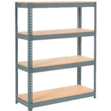 Global Industrial 4 Shelf Standard Duty Boltless Shelving Starter 48Wx24Dx60H Wood Deck Usa