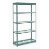 Global Industrial 5 Shelf Standard Duty Boltless Shelving Starter 48Wx18Dx96H Wire Deck Usa