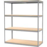 Global Industrial™ Record Storage Rack Without Boxes 72W X 30D X 84H - Gray