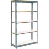 Global Industrial 5 Shelf Standard Duty Boltless Shelving Starter 48Wx24Dx60H Laminate Deck Usa