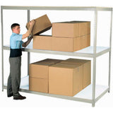 Global Industrial 3 Shelf Standard Duty Boltless Shelving Starter 96Wx48Dx60H Laminate Deck Usa