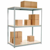 Global Industrial 3 Shelf Heavy Duty Boltless Shelving Starter 60Wx24Dx96H Laminate Deck Usa
