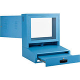 Global Industrial Countertop Lcd Computer Cabinet Blue