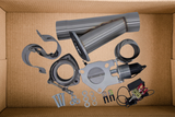 OPEN BOX 2.50" STAINLESS STEEL EXHAUST CUTOUT- SINGLE SLIP-FIT