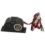 Wilson 12V Power Outlet Adapter 30512V2Usb Car 12-Volt Socket Splitter With 10Amp Fused Power Cord 2 Usb Ports With 3.4Amp Easy