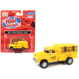 1955 Chevrolet Utility Truck Yellow Song Co. Refrigeration And Heating 1/87 (Ho) Scale Model By Classic Metal Works