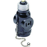 LAMPHOLDR PLCHN2RCP BLK (Pack of 10)