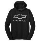 Chevrolet Logo Pullover Hooded Fleece Sweatshirt - Black