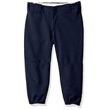 Alleson Athletic Girls Medium (23-25,, W) Athletic Fast Pitch Softball Belt Loop Pants, Navy