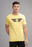 Adro Men'S Solid Regular Fit T-Shirt (Rn24-Cap-Ly_Light Yellow,Light YellowApparel,L