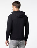 FYLTR Men's Casual Zip-Up Hoodie with Drawstring Detail - Utility Pockets | Full Zipper | Casual Winterwear for Men,Every Ebony
