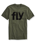 Adro Fly Mens Cotton Printed T-Shirts (R21-M-Fly-Ol_Olive_Xl)