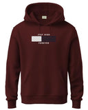 Adro Men'S Cotton Blend Neck Hooded Sweatshirt (H24-Flag-Mr_Maroon