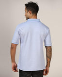 Leriya Fashion T Shirt For Men || Men T-Shirt || Men Polo T-Shirt || Men Plain T-Shirt || V-Neck Collar Tshirt (X-Large, Blue)