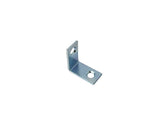 QCAA Angle Bracket Corner Brace Durable Thicker Steel Construction, Zinc Plated, 1x1x1/2x1.8 mm, Made in Taiwan, 48 Pack