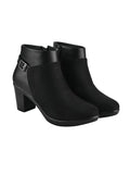 Shoetopia Women'S Flat Boots,Black,7,B0CMXS7VL6