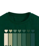 Toplot Heart Printed Round Neck Crop Top For Women (Small-Heart-Top-5203-Olive-M),Green,,B0DCTNKQ2M