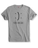 Adro You Decide Mens Printed T-Shirts (Rnr-M-Dec-Gr_Grey_Xl)